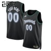 Dres Minnesota Timberwolves Prilagođeni Nike 2025-26 Classic Edition Crno Swingman - Dječji